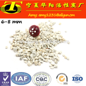 2.53 g / cm3 material de filtro piedra de maifanita para el tratamiento del agua